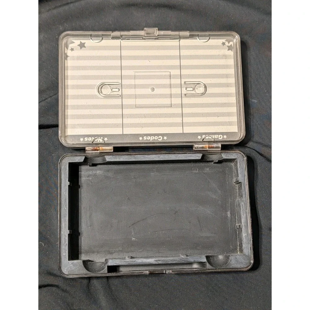 VTG Nintendo DS Lite Game Storage Case Holder Black Hard Plastic